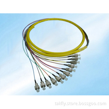 Single Mode 12 Cores Bundle Multi-Fiber Optic Pigtail